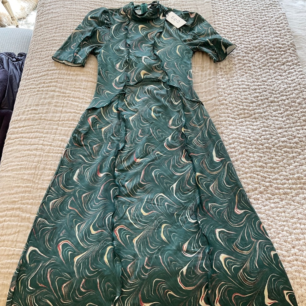 NWT Sea Amara Marble Print Dress